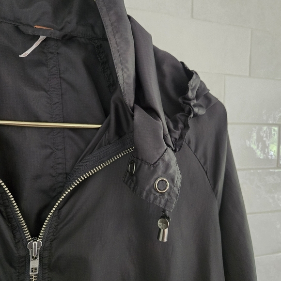 Free People Ripstop Parachute Jacker Gray Nylon Zip-Up Size XS Extra Small - Picture 6 of 7
